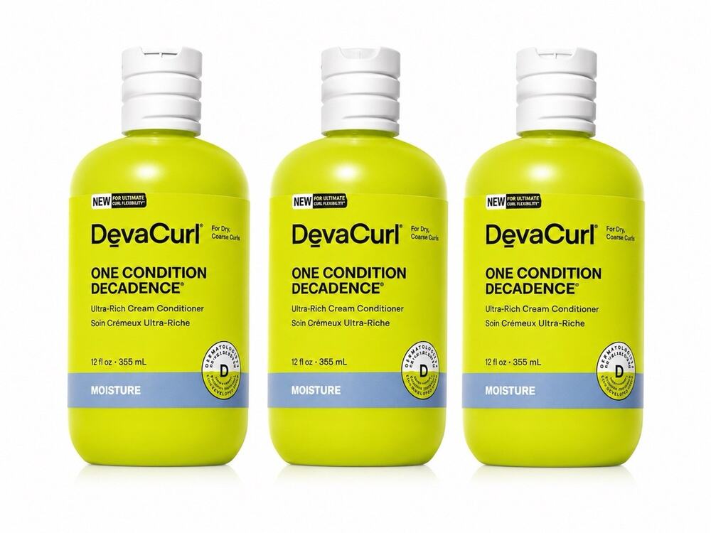 DevaCurl One Condition Decadence Conditioner 12oz/355ml 3 Pack Dry Curls